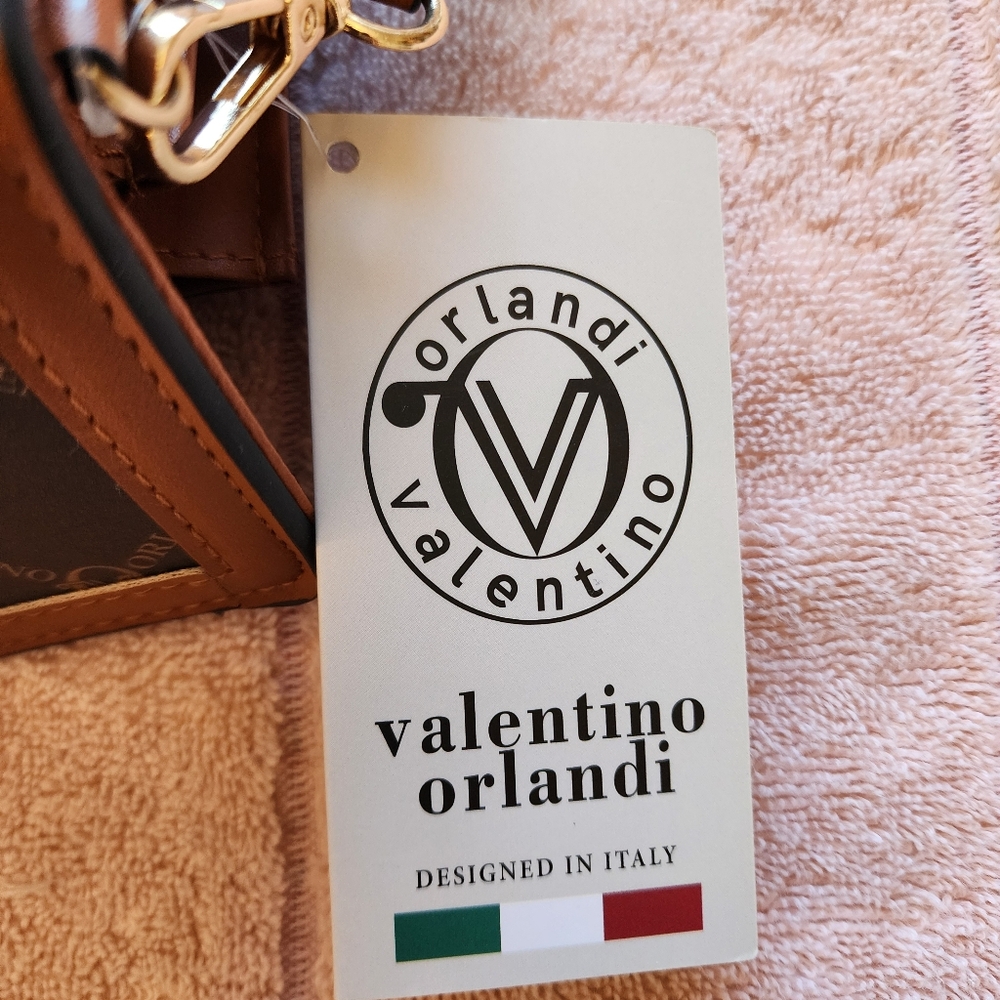 Valentino Orlandi Elegant Brown and Black Shoulder Bag. NWT - Picture 7 of 8